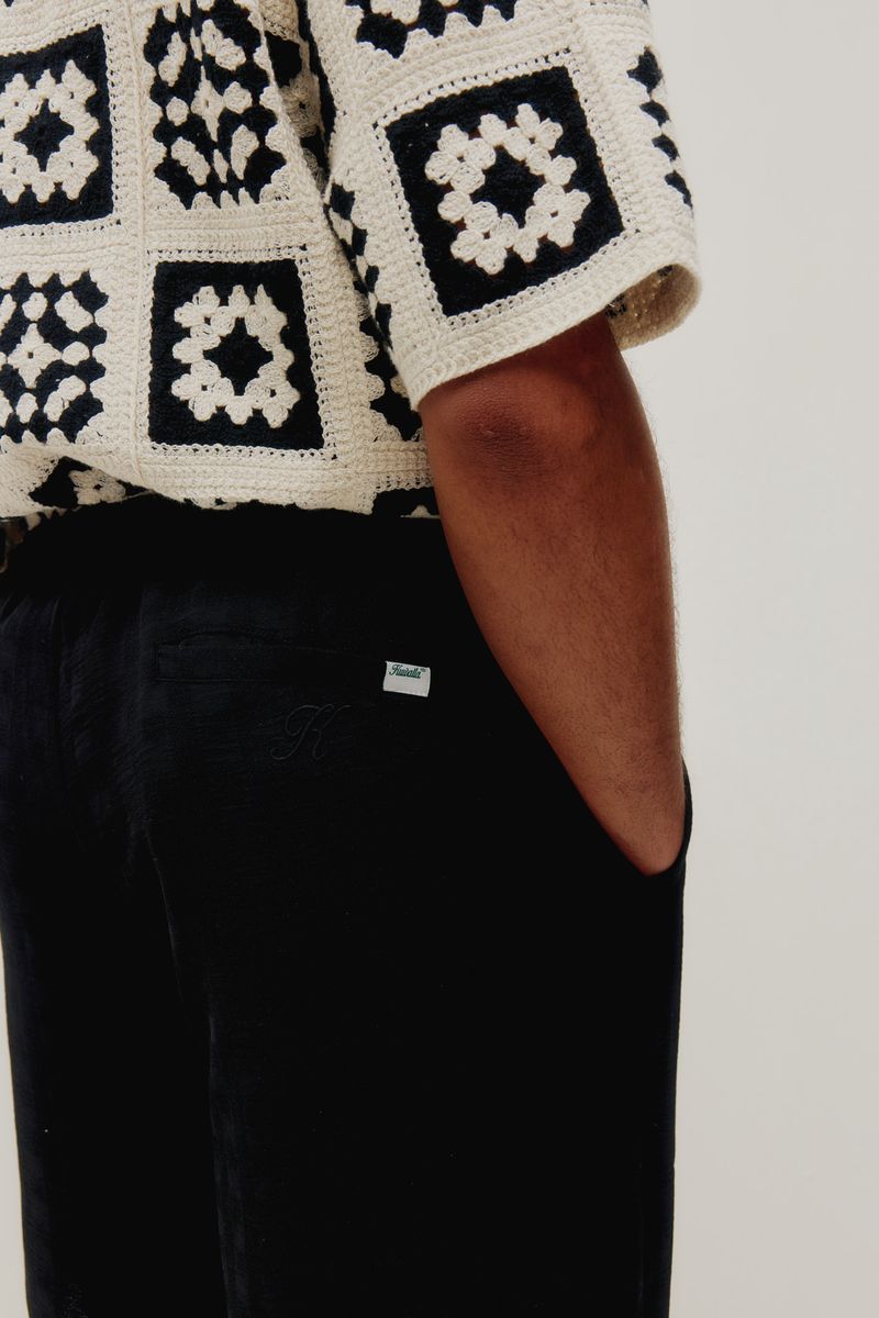 Knitted Quilt Shirt - White