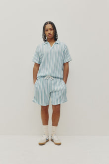 Crochet Beach Polo - Blue