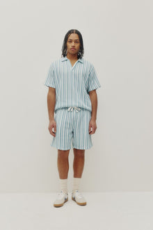 Crochet Beach Polo - Blue