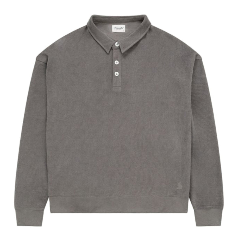 Chenille Polo - Grey