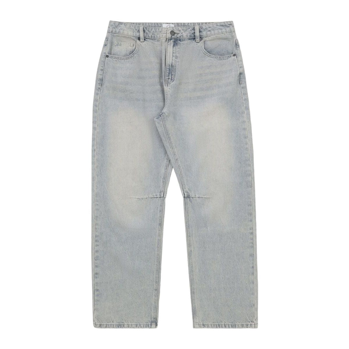 Baggy Darted Denim - Light Vintage Blue