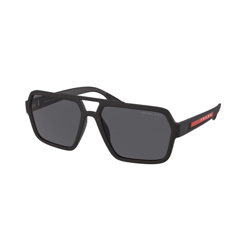 Lunettes de soleil en caoutchouc noir 0PS 01XS