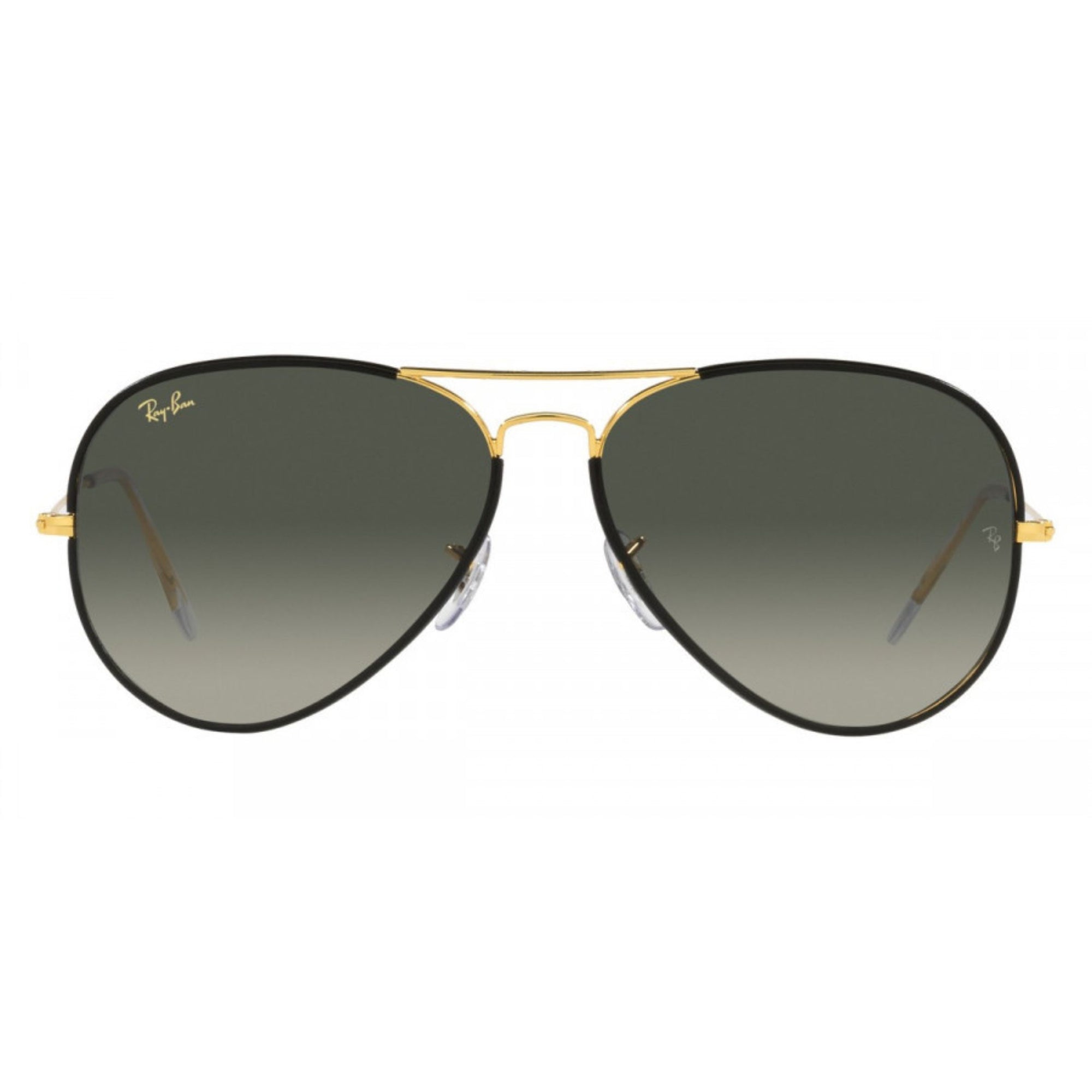 Black On Gold Aviator Sunglasses