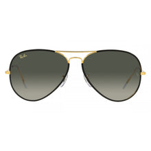 Black On Gold Aviator Sunglasses