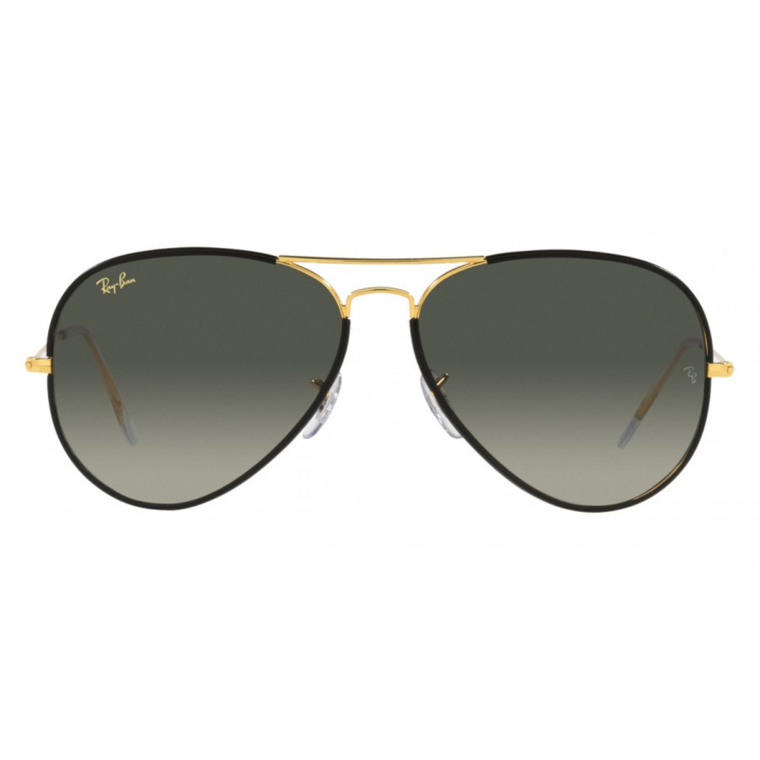 Black On Gold Aviator Sunglasses