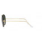 Black On Gold Aviator Sunglasses
