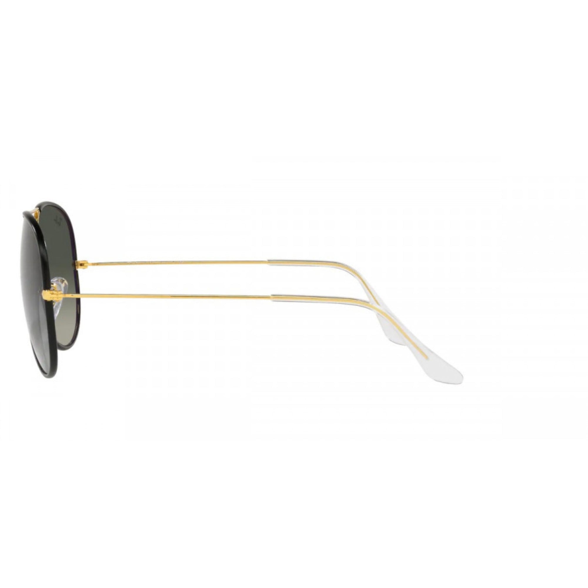 Black On Gold Aviator Sunglasses