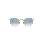 Gold Round Metal Sunglasses