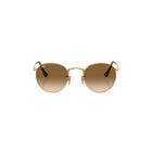 Rosegold Round Metal Sunglasses