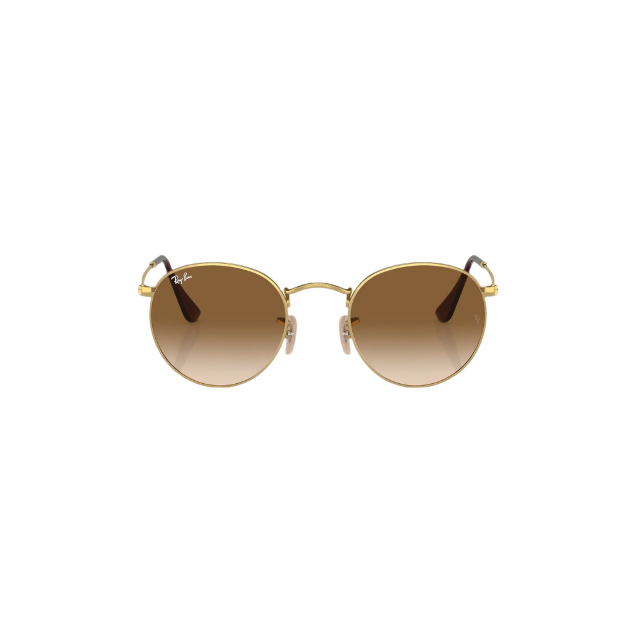 Rosegold Round Metal Sunglasses