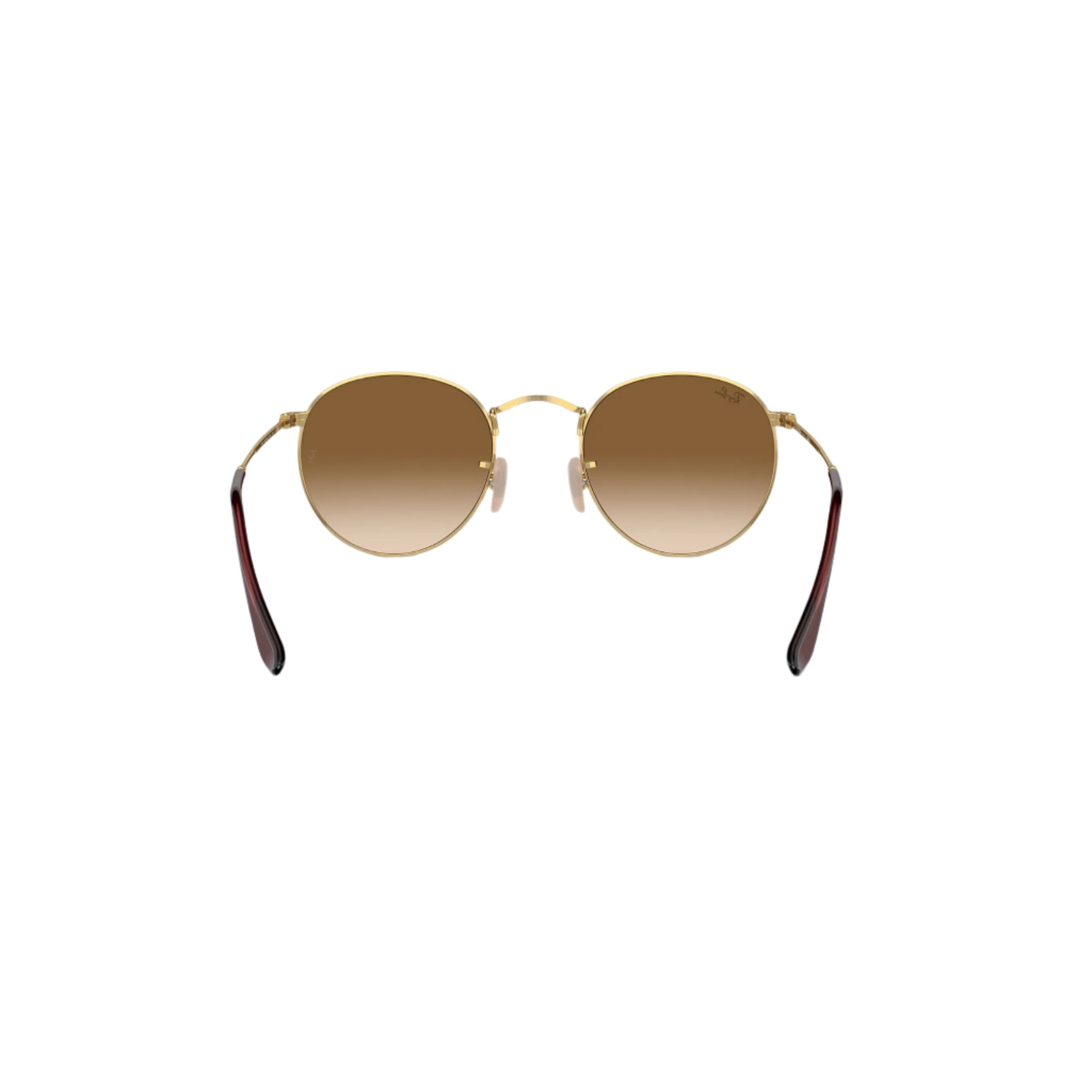 Rosegold Round Metal Sunglasses