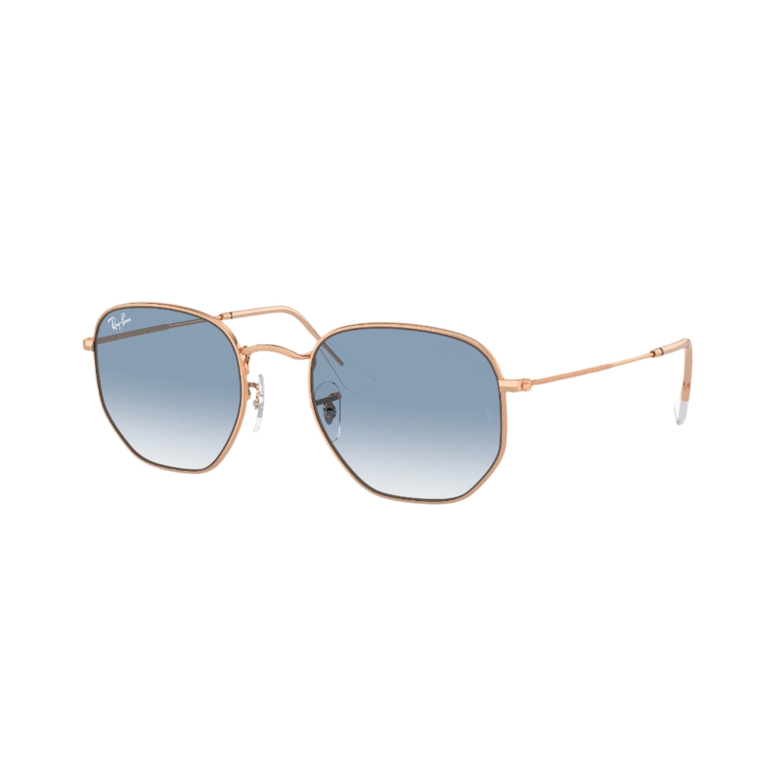 Rosegold Hexagonal Sunglasses
