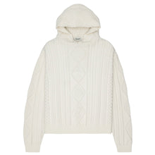 Cream Cable Hoodie