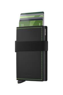 Bandwallet - Matte Black-Green - Cards
