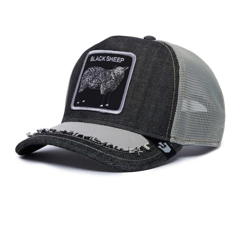 Chapeaux de mouton soyeux noirs