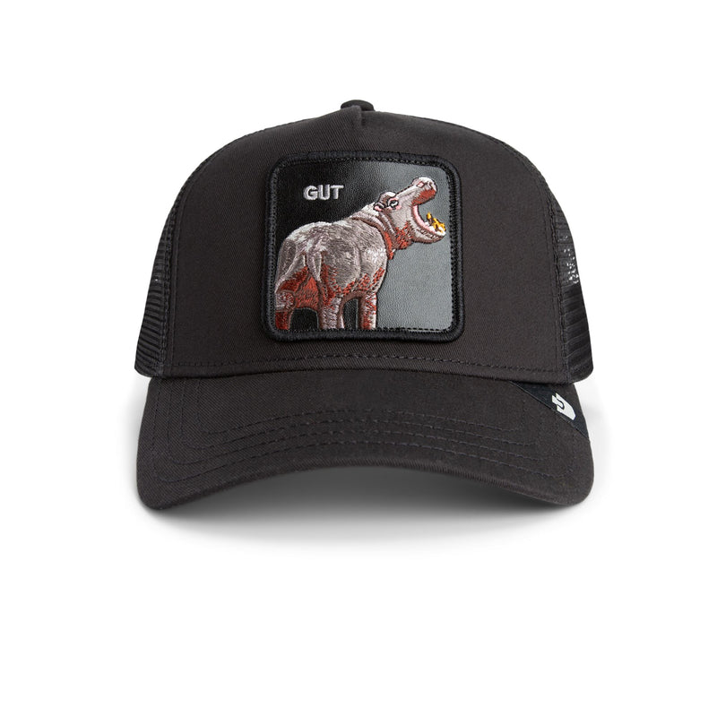 Gut Hippo Trucker - Black