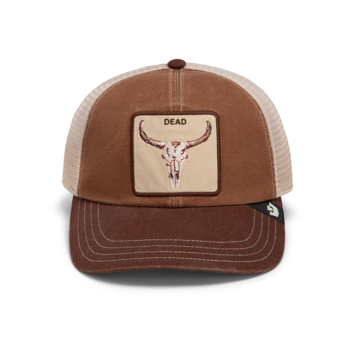 Dead Skull Papa Cap - Brown-1