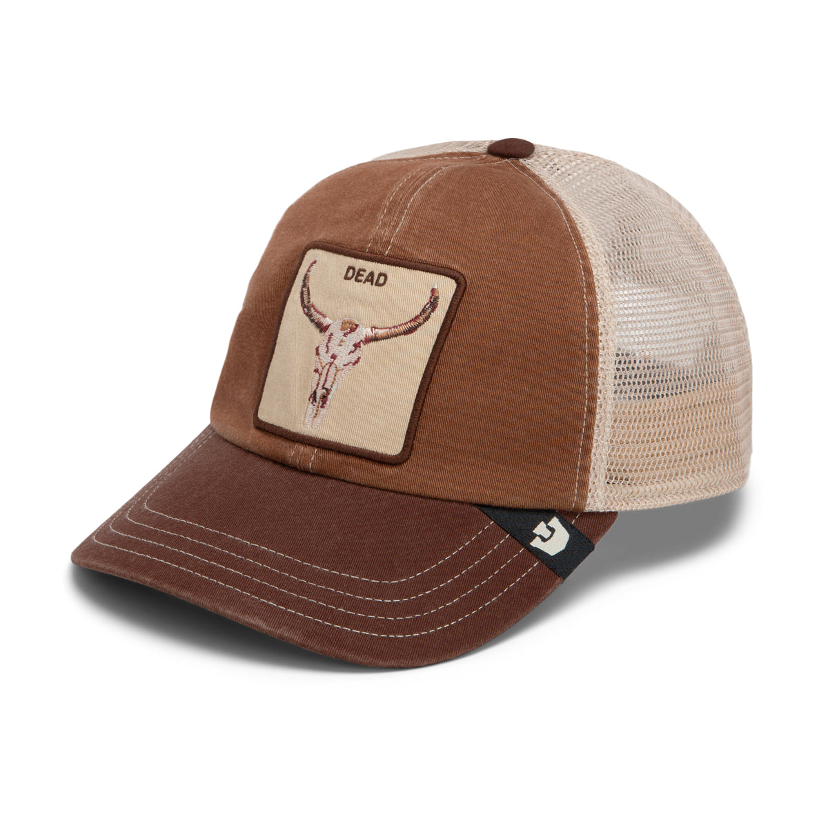 Dead Skull Papa Cap - Brown-2