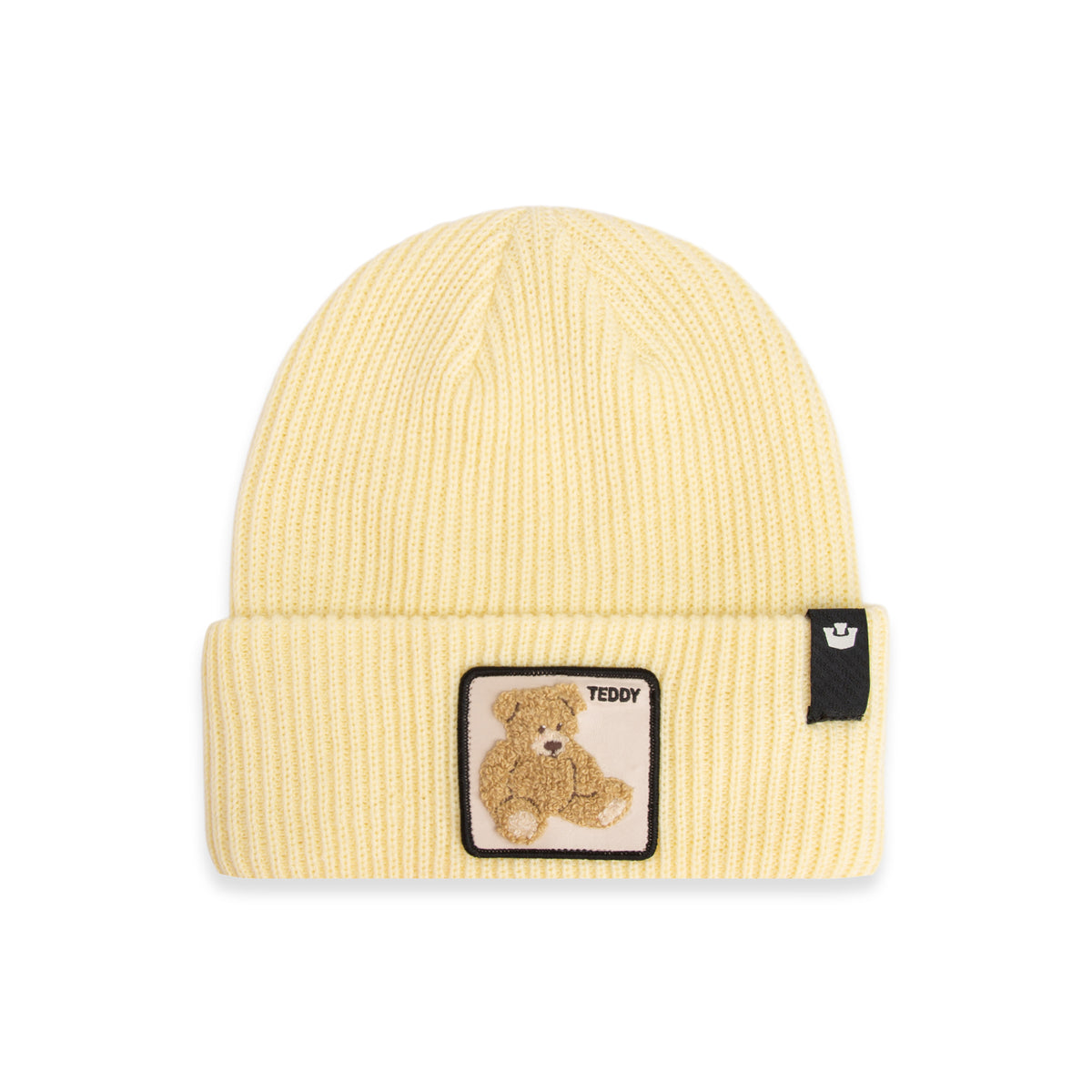 Double Stuffed Teddy Beanie - Yellow-1
