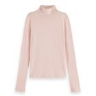 Scotch&amp;Soda Haut rose pâle à col roulé et manches longues