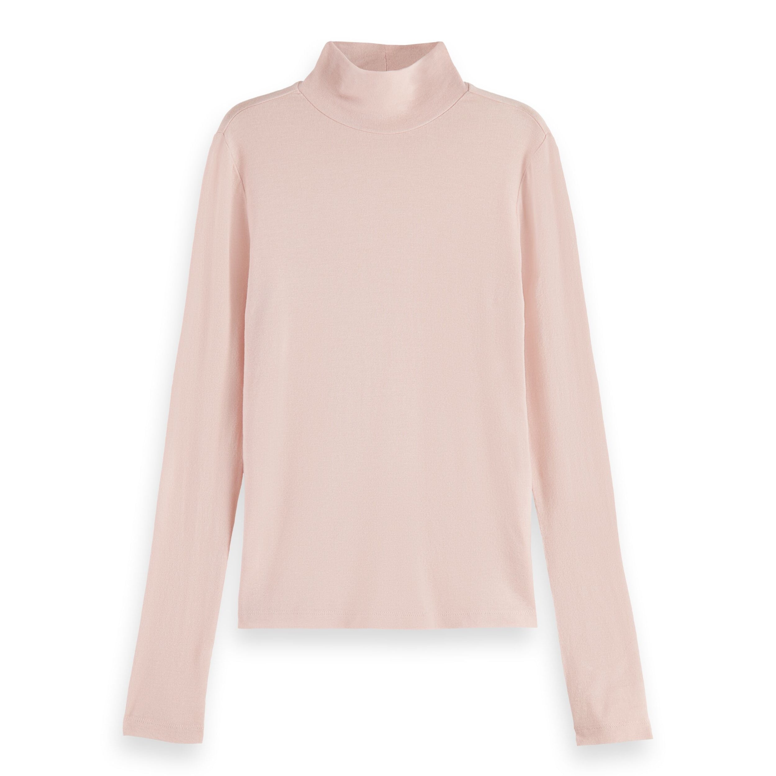 Scotch&amp;Soda Haut rose pâle à col roulé et manches longues