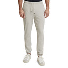 Scotch&Soda Grey Melange Essential Badge Sweatpant In Organic Cotton