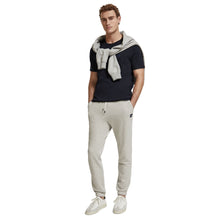 Scotch&Soda Grey Melange Essential Badge Sweatpant In Organic Cotton