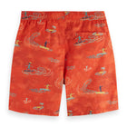 Red Surfer Mid Length Swim Short
