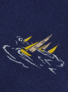 Scotch&Soda Navy Blue Sailboat Aop All Over Print Sweatshirt