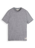 Navy Blue Melange Label T-Shirt