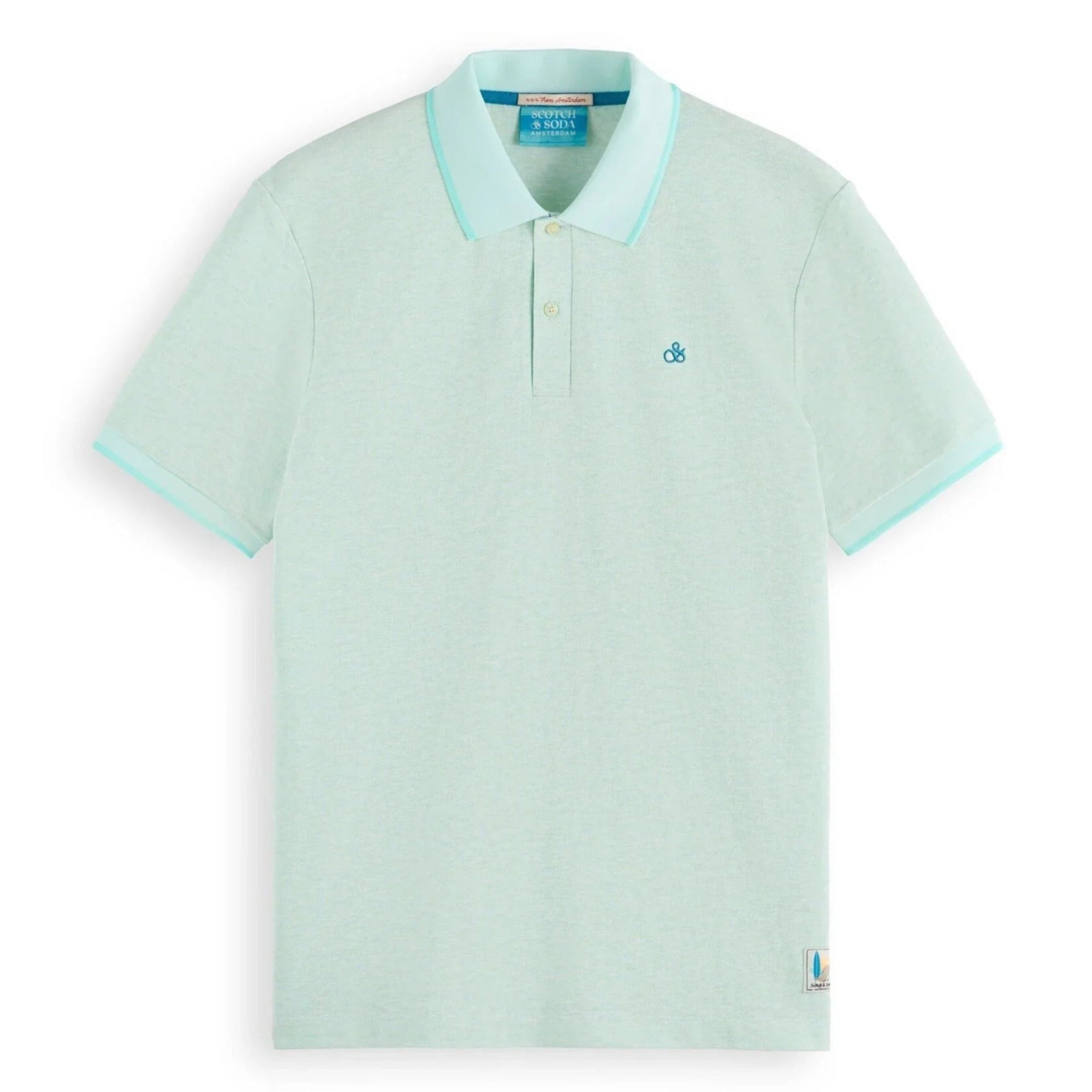 Seafoam Melange Melange Polo