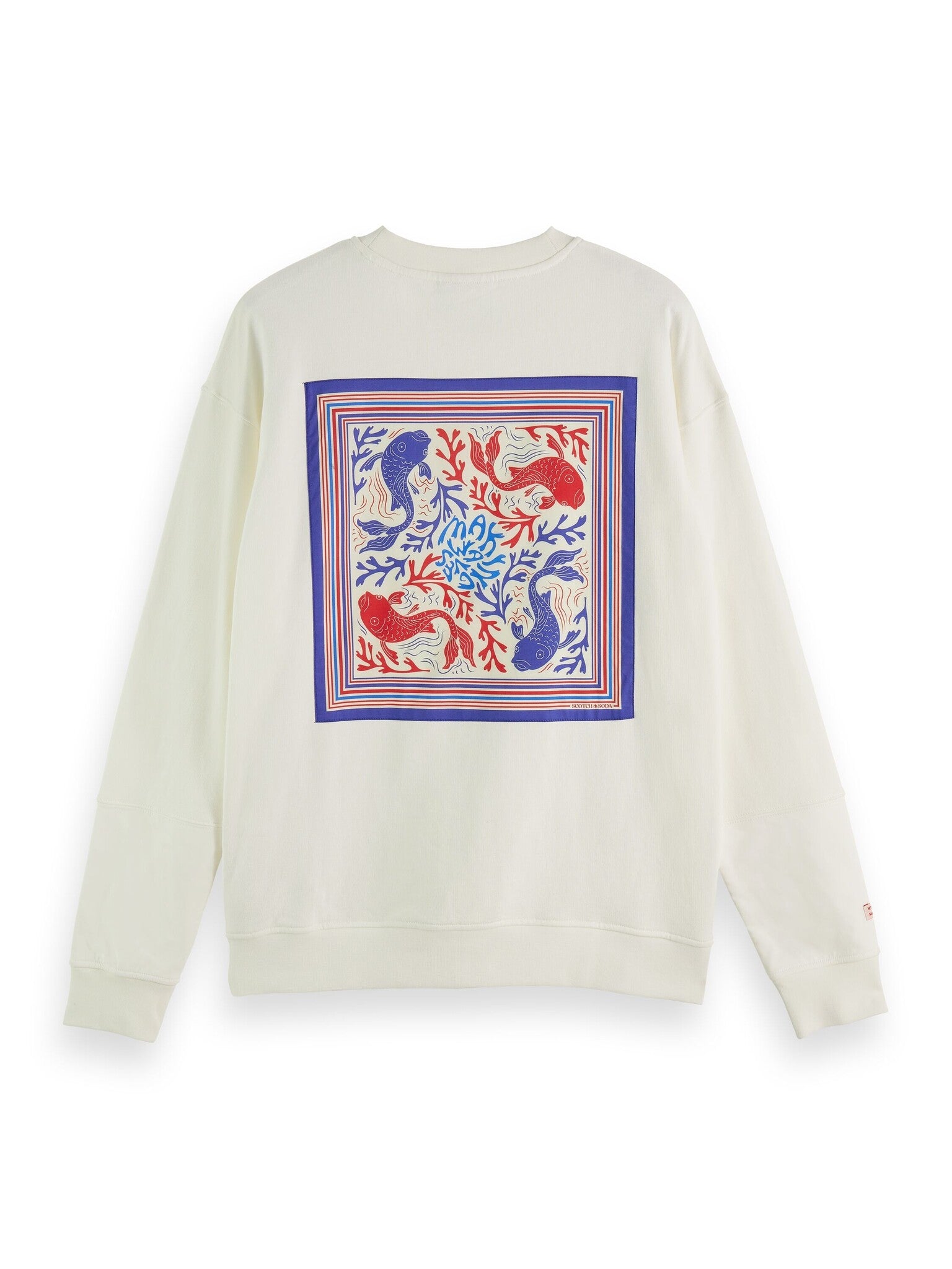 Scotch&amp;Soda - Sweat-shirt avec motif bandana devant et dos en forme de cygne