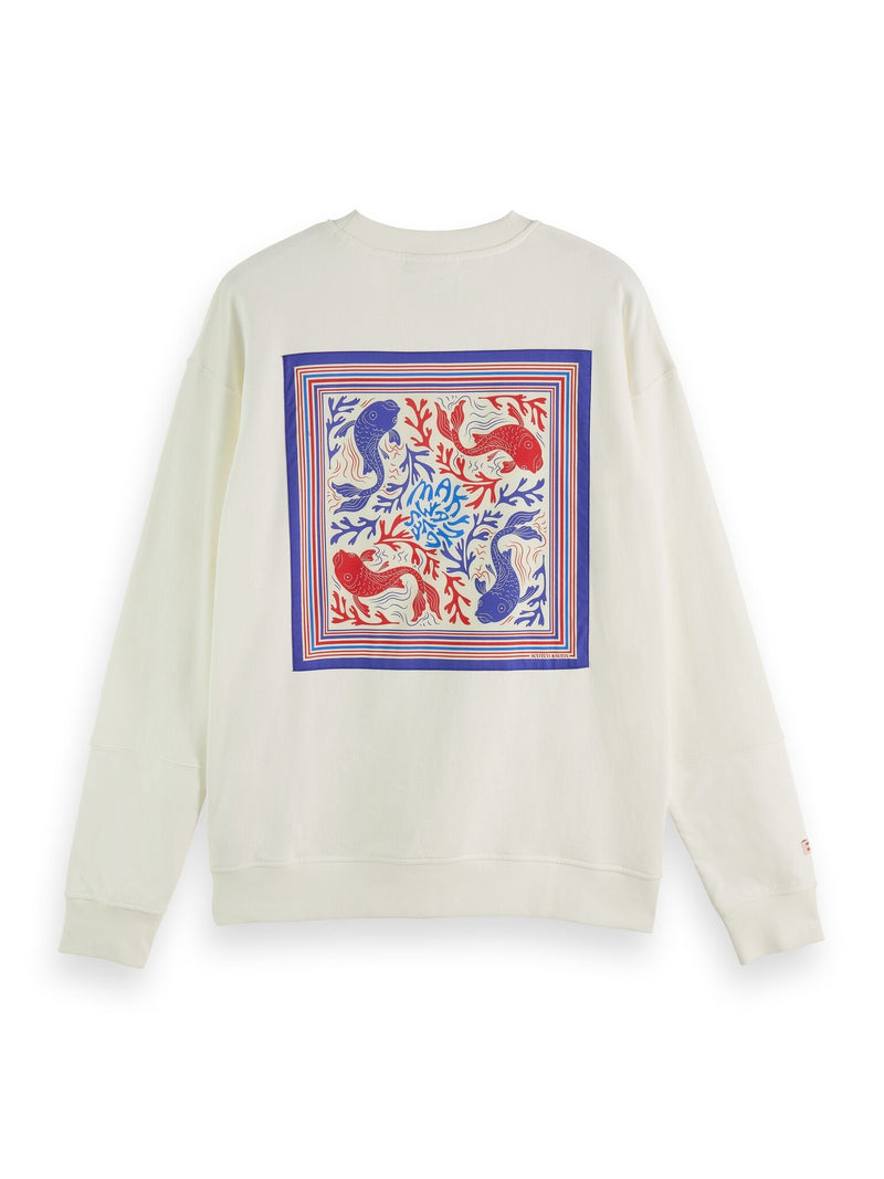 Scotch&amp;Soda - Sweat-shirt avec motif bandana devant et dos en forme de cygne