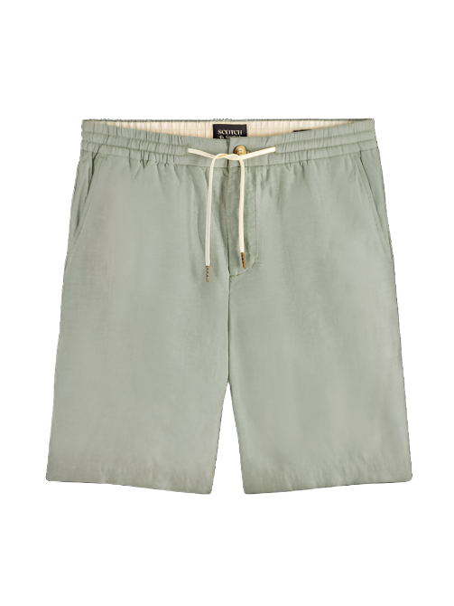 Army Fave- Cotton/Linen Twill Bermuda