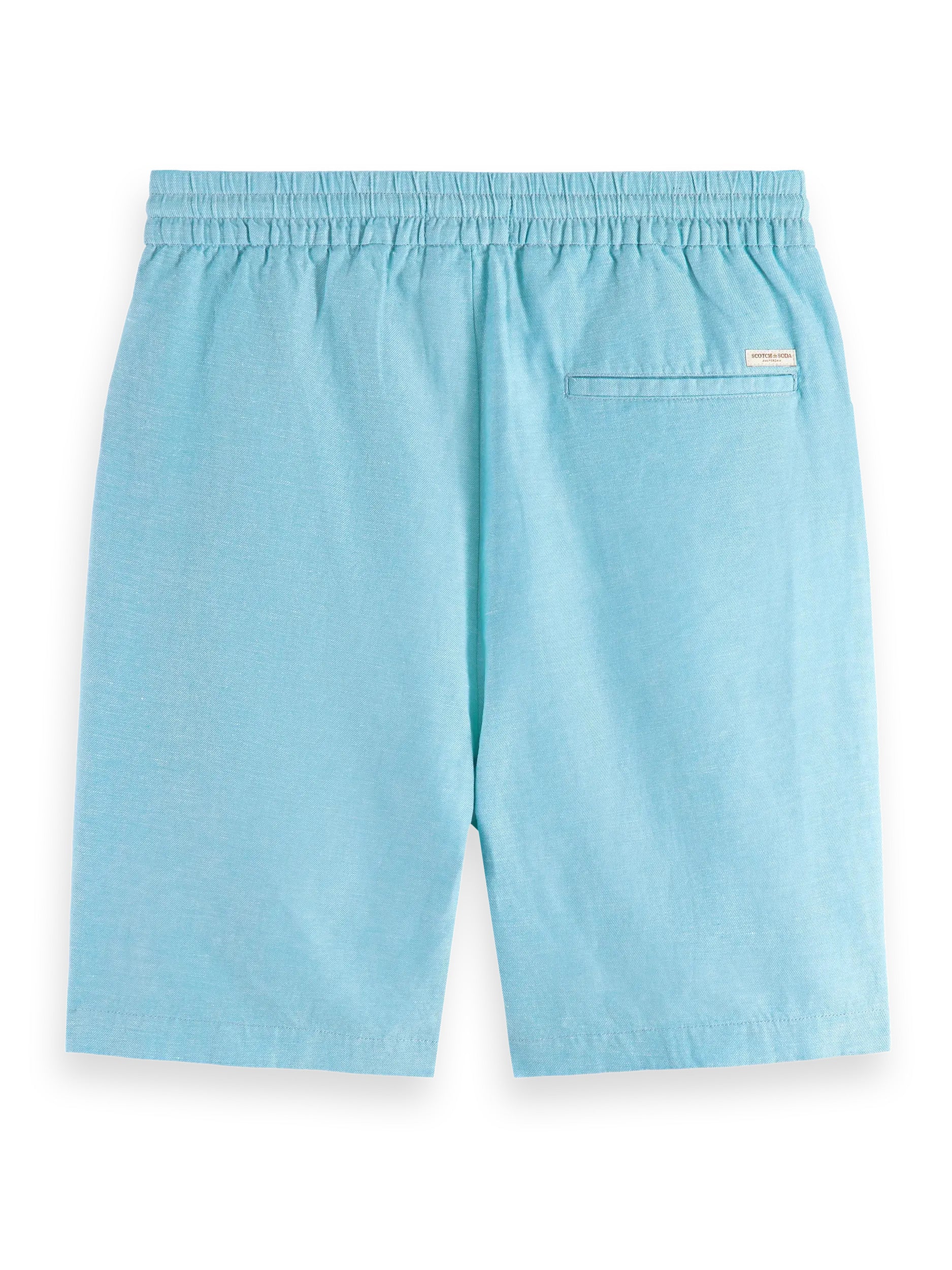 Blue Lagoon Fave- Cotton/Linen Twill Bermuda