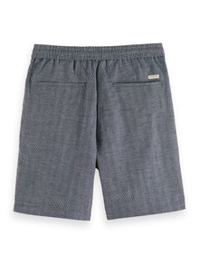 Navy Herringbone Fave - Bermuda Shorts