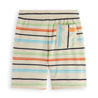 Multicolour Stripe Towelling Sweatshorts