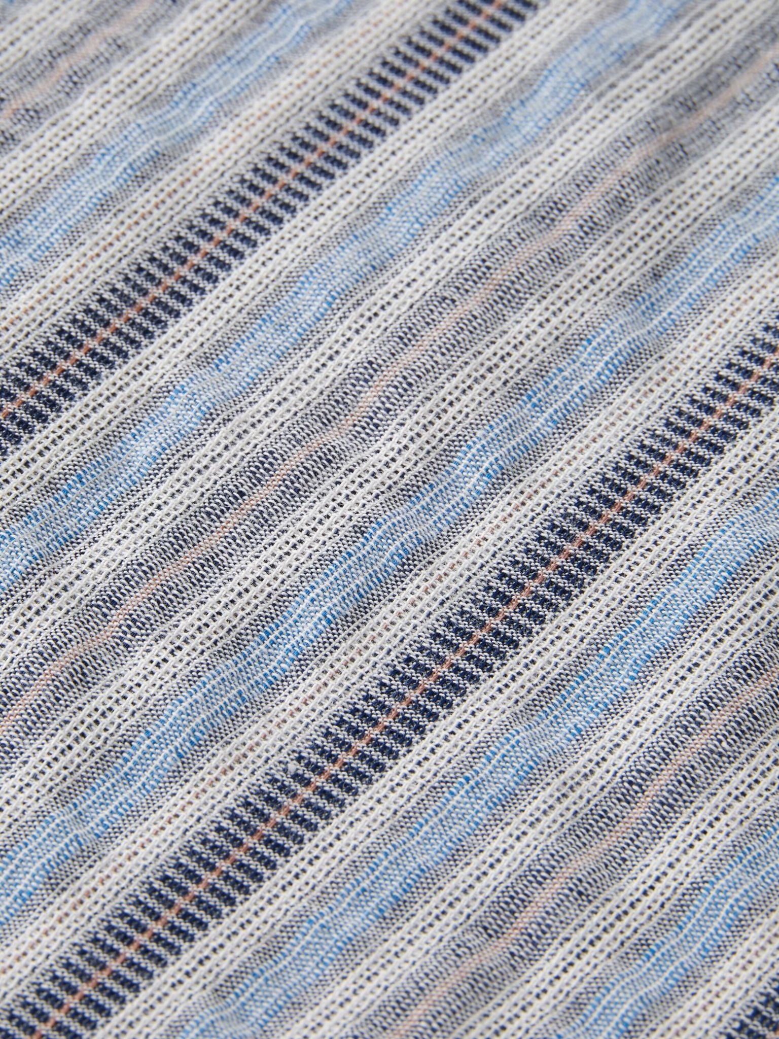 Scotch&Soda Blue Stripe Lightweight Dobby Stripe Shirt