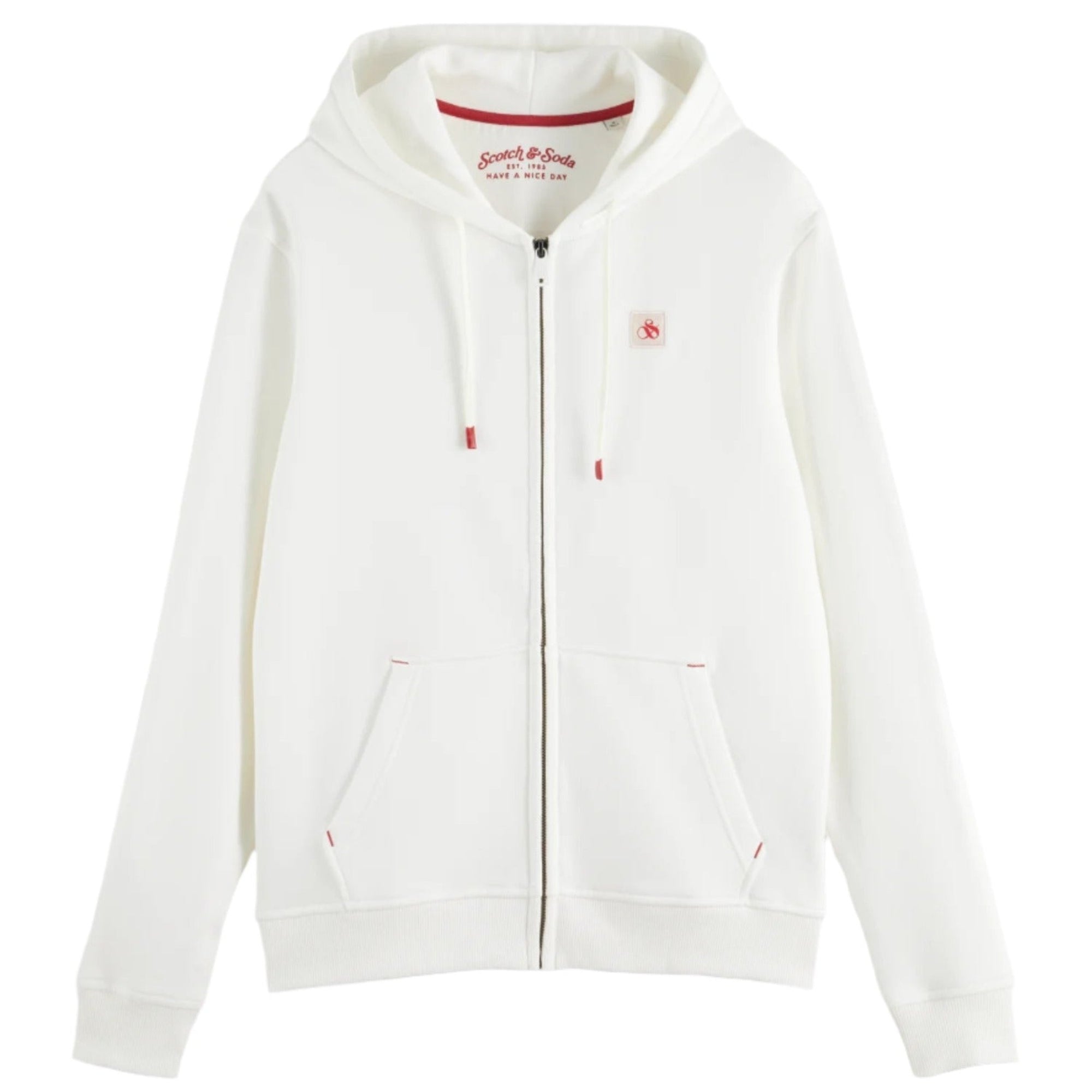 Swan Essential Logo Badge Zip-Through Hoodie