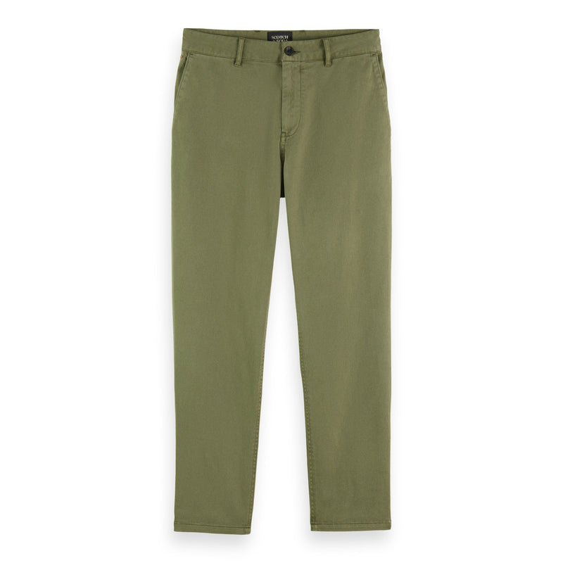 Chino en sergé stretch teint en pièce Scotch&amp;Soda Army Drift