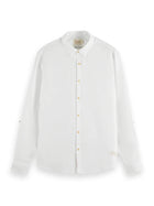 White Linen Shirt With Roll-Up