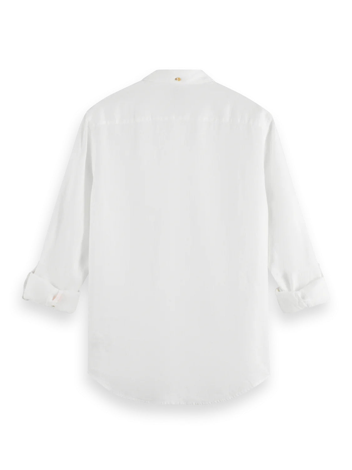 White Linen Shirt With Roll-Up