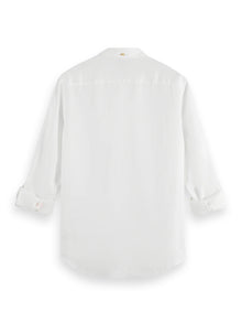 White Linen Shirt With Roll-Up