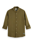 Algae Linen Shirt With Roll-Up