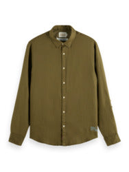 Algae Linen Shirt With Roll-Up
