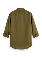Algae Linen Shirt With Roll-Up