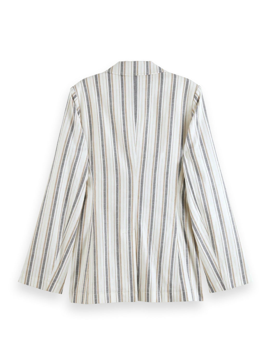 Lurex Linen Blend Stripe Blazer