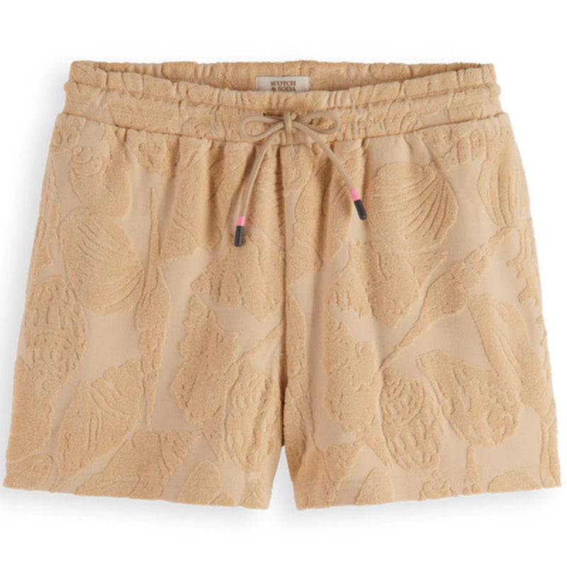 Mocca Jacquard Toweling Shorts