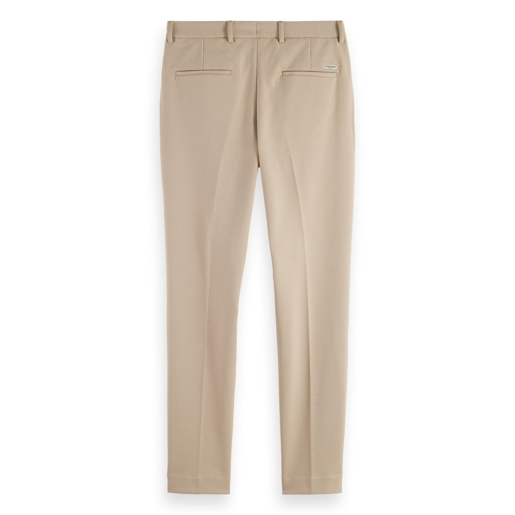 Parchment Melange Mott- Jersey Slim Fit Chino