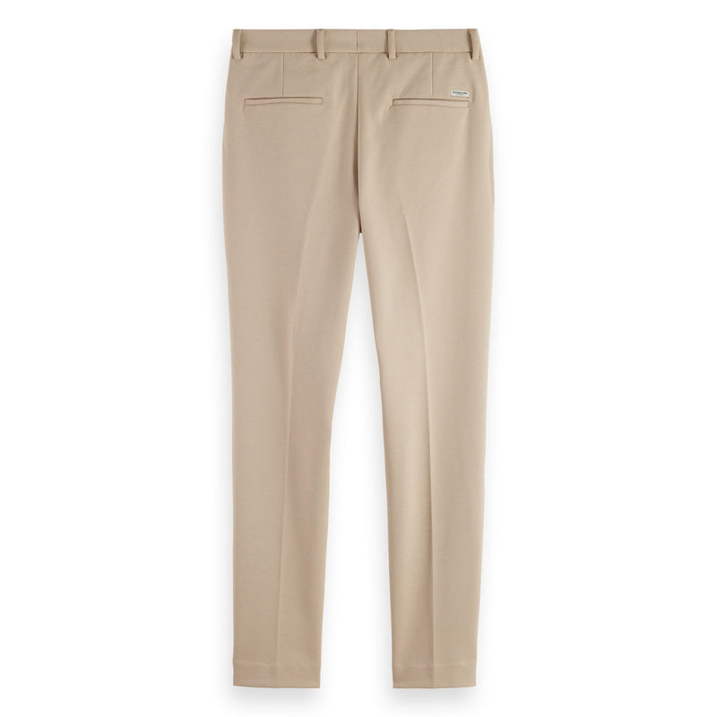Parchment Melange Mott- Jersey Slim Fit Chino